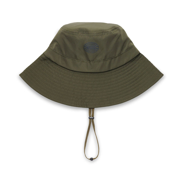 Unisex Green Bucket Hat with Adjustable Chin Strap 1