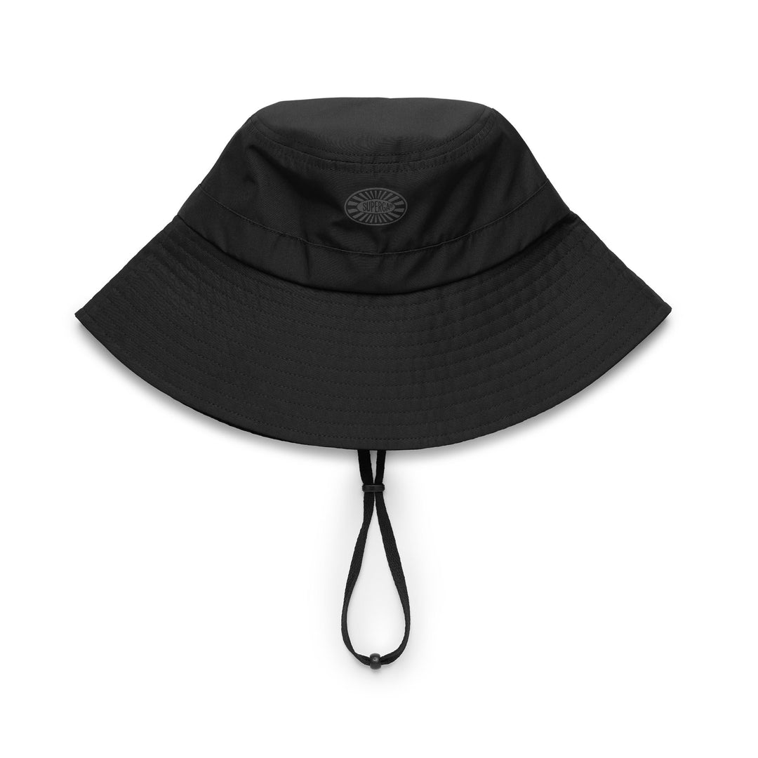 Unisex Black Bucket Hat with Water-Resistant Fabric 01