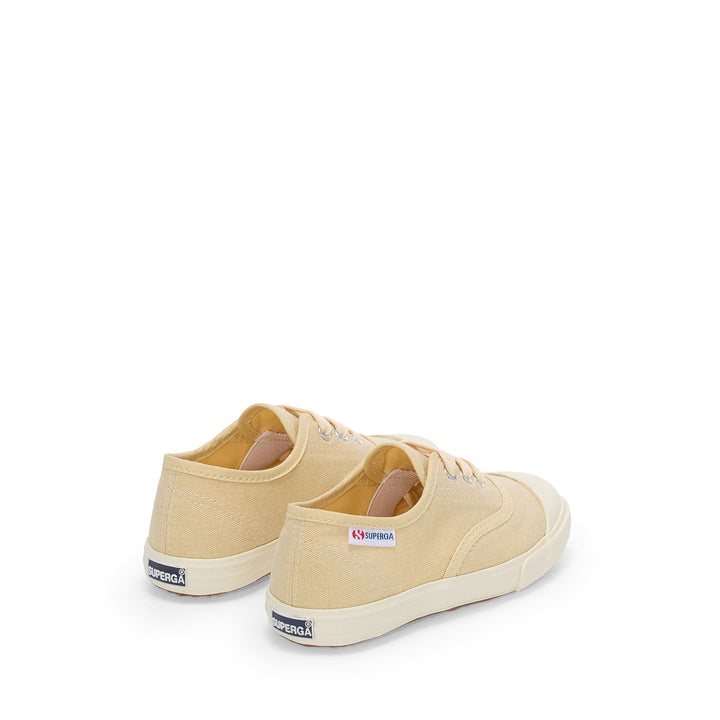 Children's Low Cut Sneakers in Off White with Cotton Upper 3