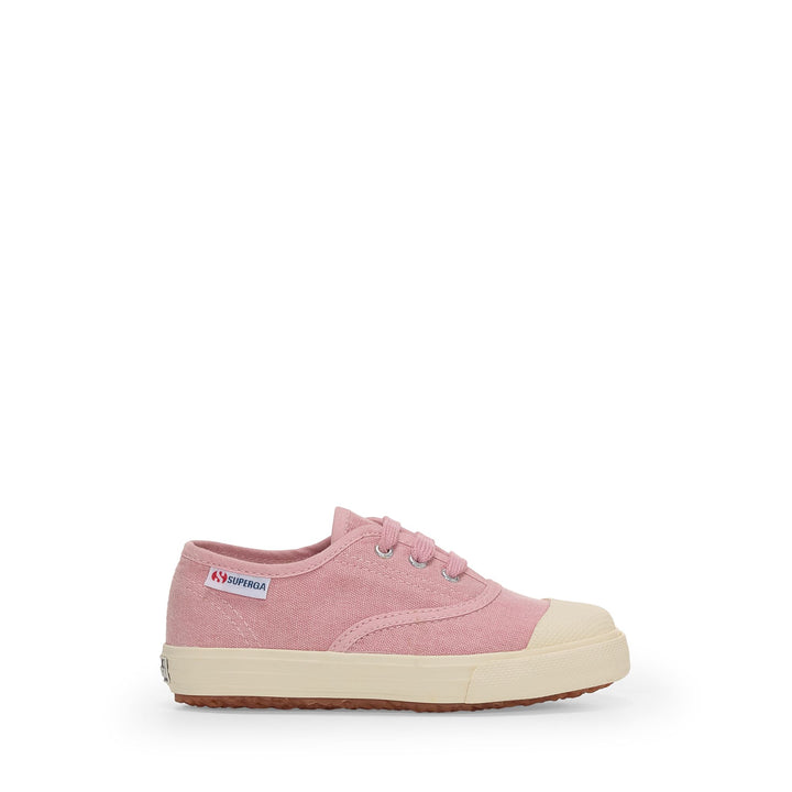 Children's Low Cut Sneakers in Pink with Cotton Upper 1