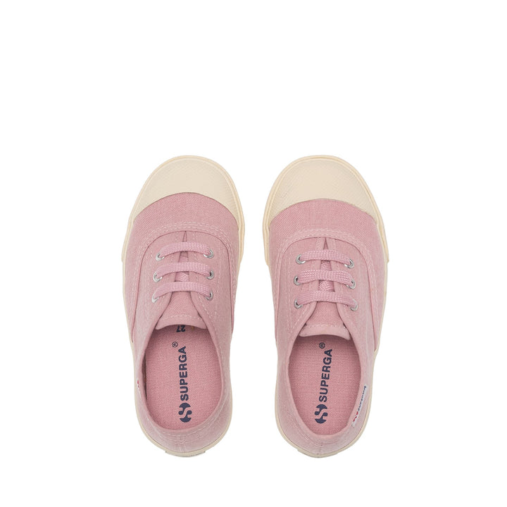 Children's Low Cut Sneakers in Pink with Cotton Upper 4