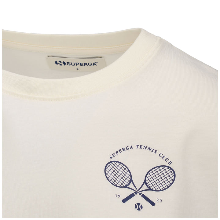 Weißes Unisex-T-Shirt mit Baumwollstoff 4