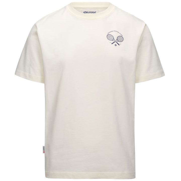 Weißes Unisex-T-Shirt mit Baumwollstoff 1