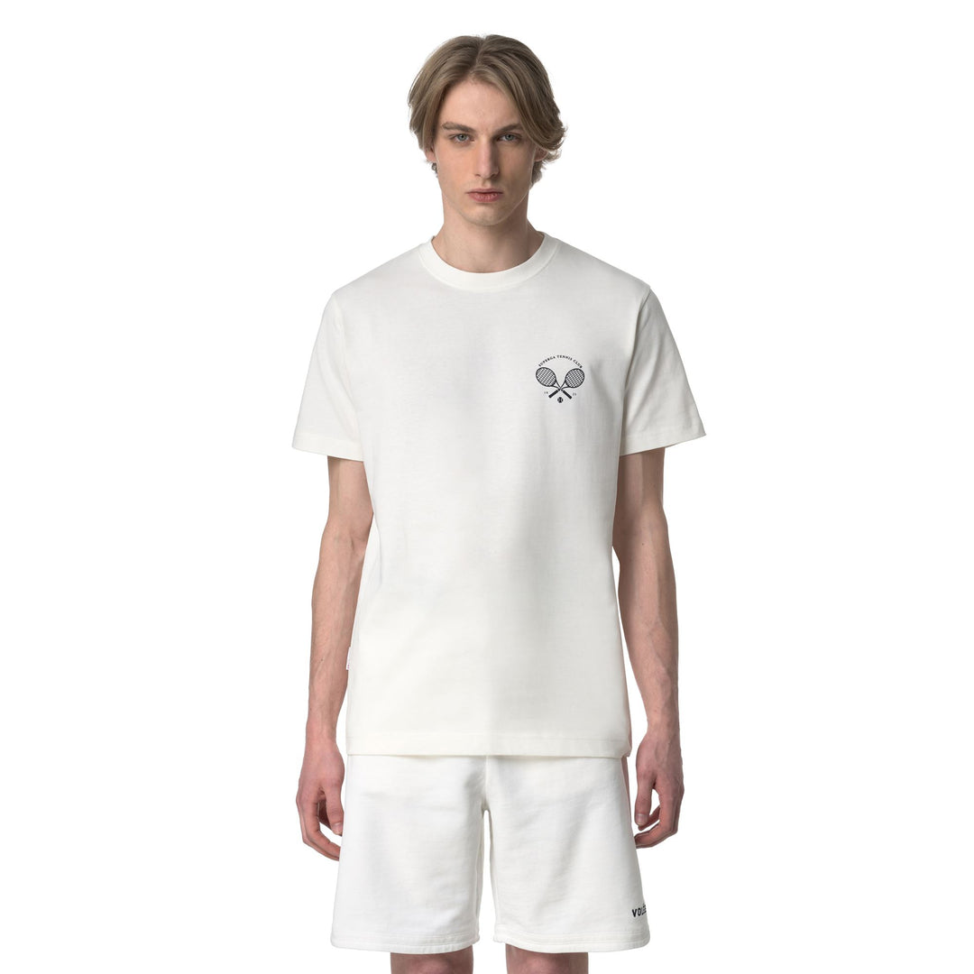 Weißes Unisex-T-Shirt mit Baumwollstoff main