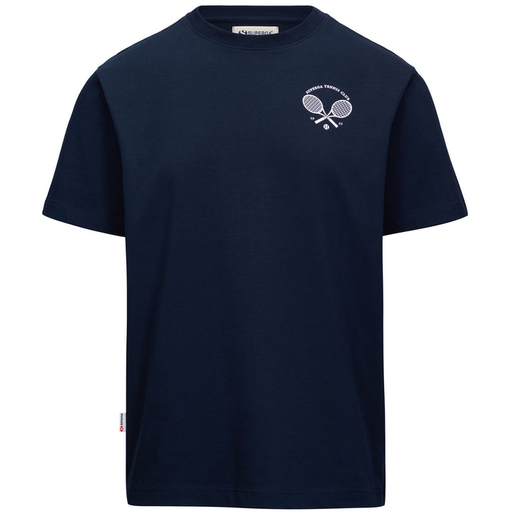 T-shirt unisex blu navy con parte superiore in cotone 1