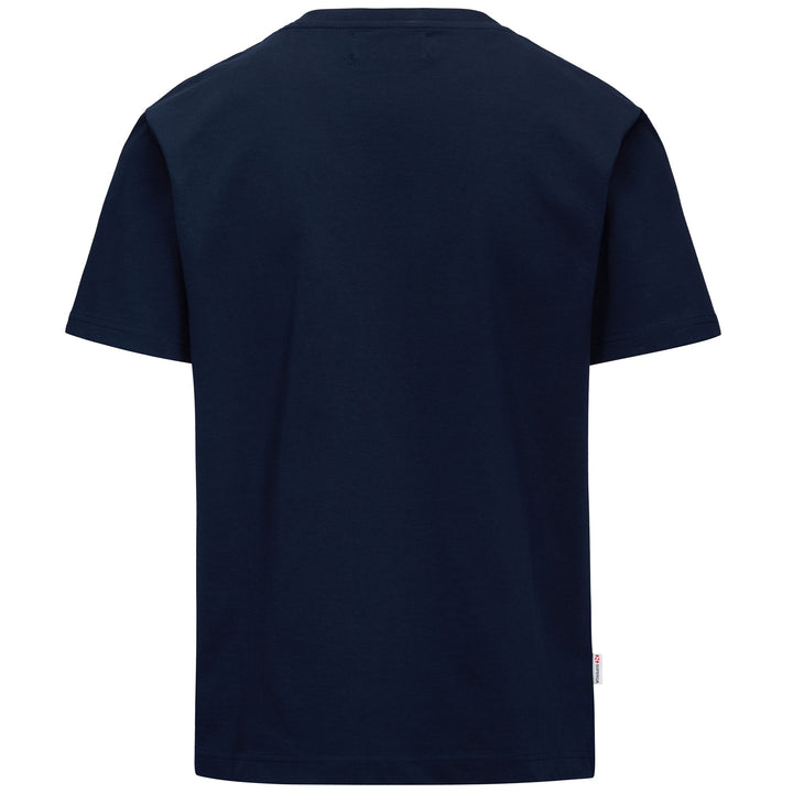 T-shirt unisex blu navy con parte superiore in cotone 3