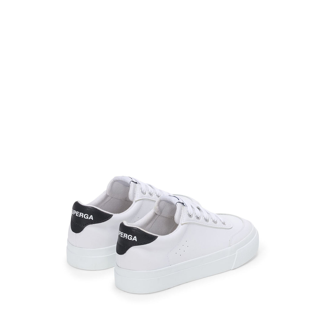 Baskets basses blanches pour enfants avec tige en coton main