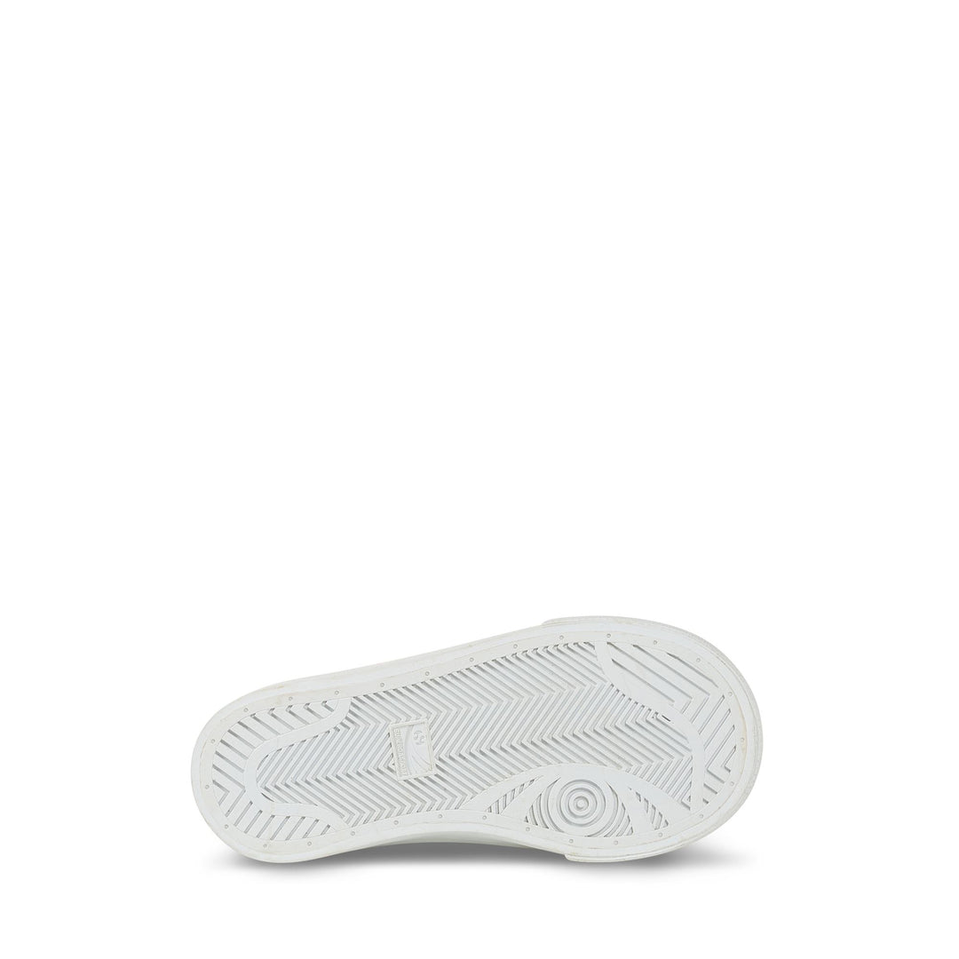 Baskets basses blanches pour enfants avec tige en coton main