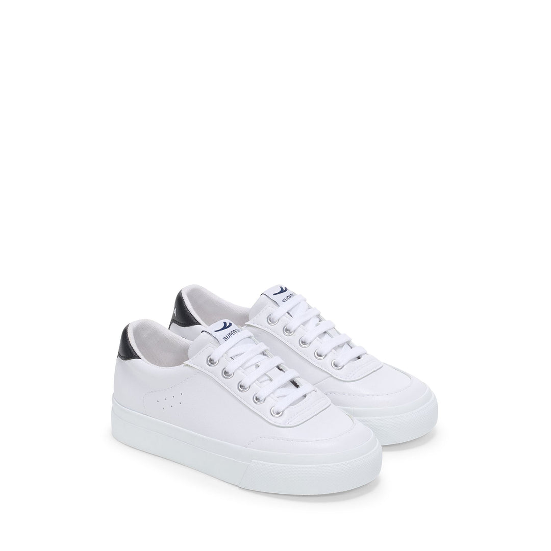 Baskets basses blanches pour enfants avec tige en coton main