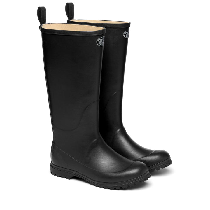 High Rubber Boots Woman Black Color 2