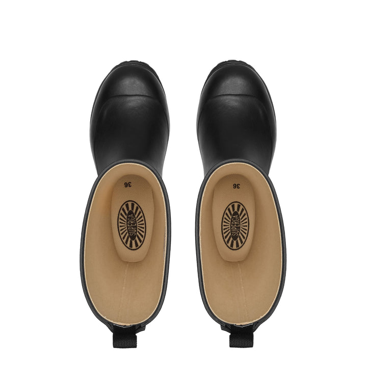 High Rubber Boots Woman Black Color 4