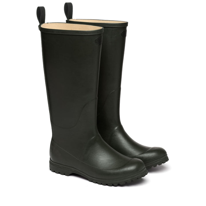 High Rubber Boots Woman Green Color 2