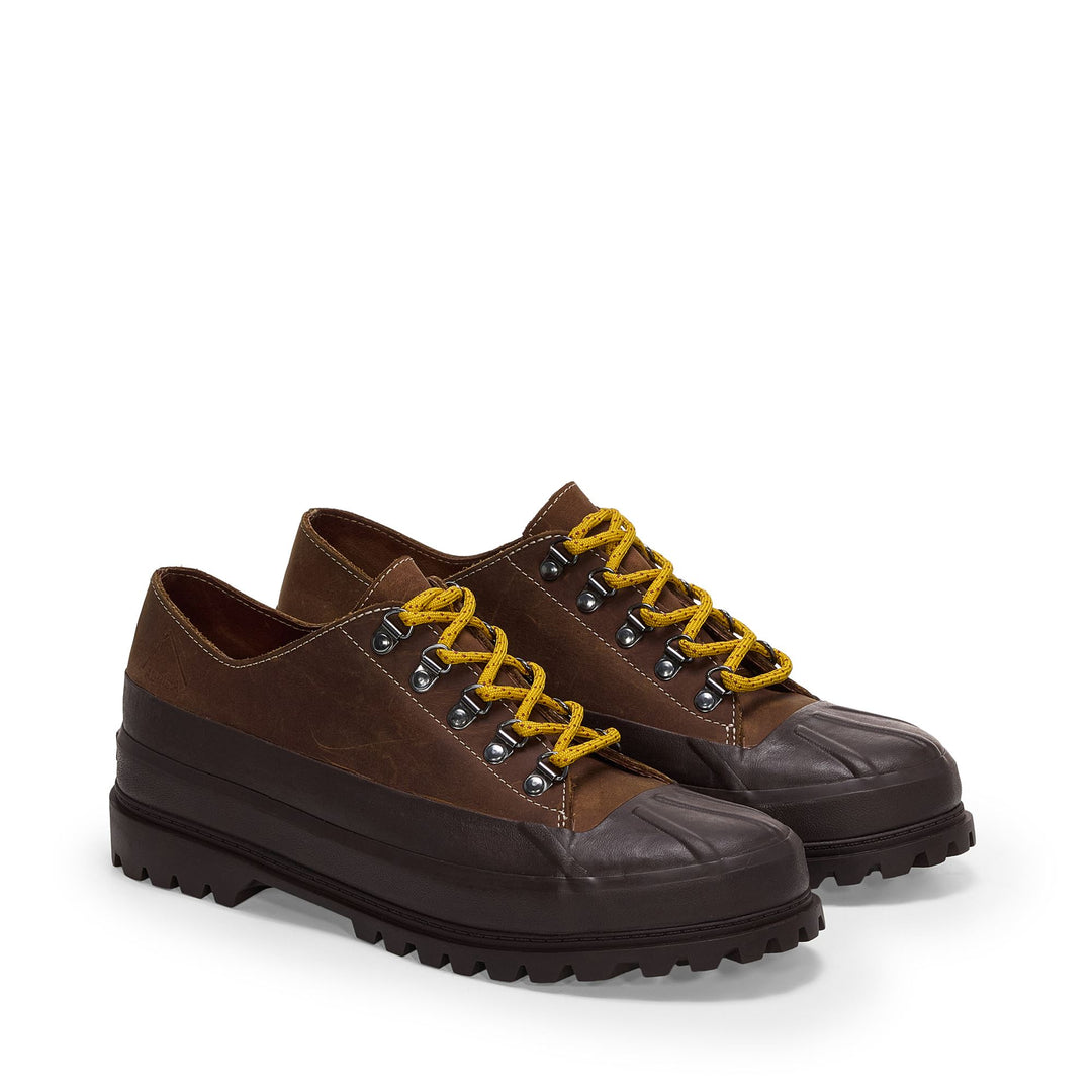 Man's Ankle Brown Boots with Crazy Horse Leather Upper main