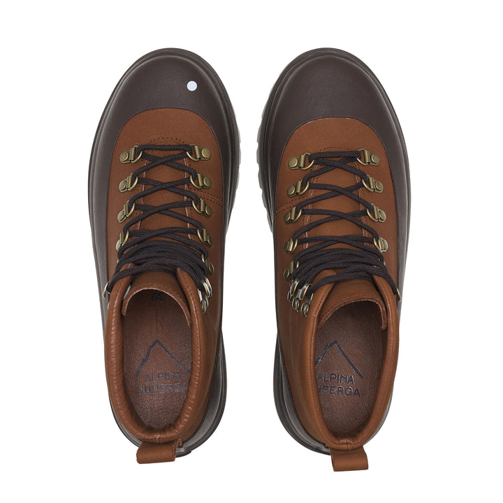 3346 ALPINA PEDULA NUBUCK - Ankle Boots - Mid Cut - Unisex - Brown Caramel-Dk Brown 4