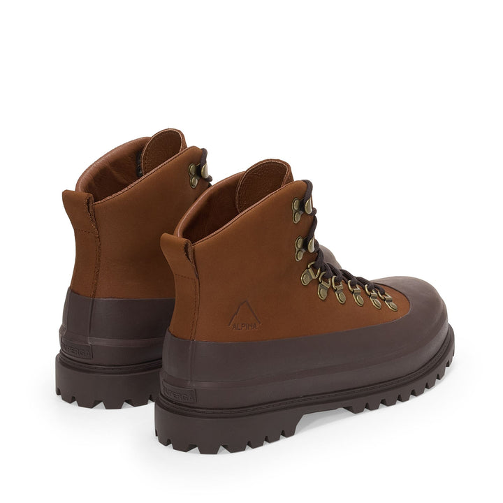 3346 ALPINA PEDULA NUBUCK - Ankle Boots - Mid Cut - Unisex - Brown Caramel-Dk Brown 3
