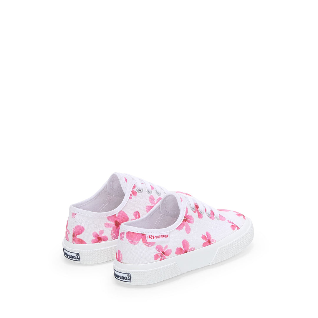 Baskets blanches pour fille avec tige en coton main
