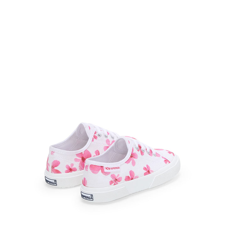 Baskets blanches pour fille avec tige en coton 3