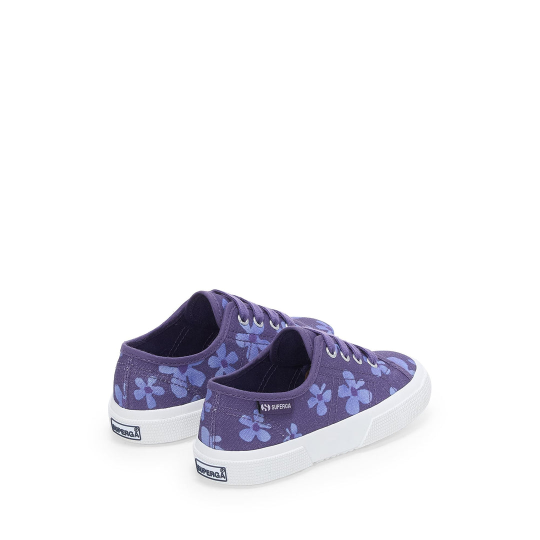 Baskets bleu marine pour fille, tige en coton main