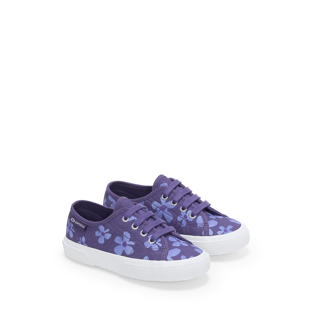 Girl's Navy Sneakers with Cotton Upper 02