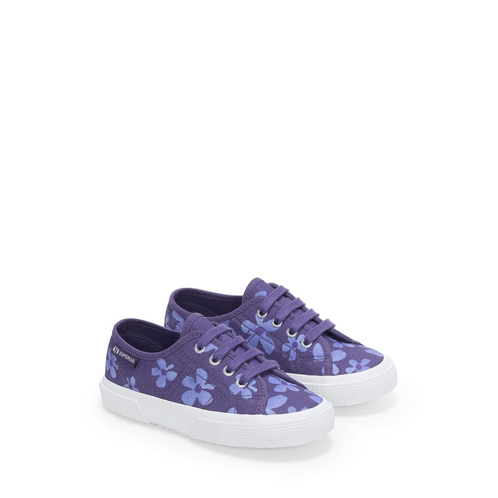 Baskets bleu marine pour fille, tige en coton 2