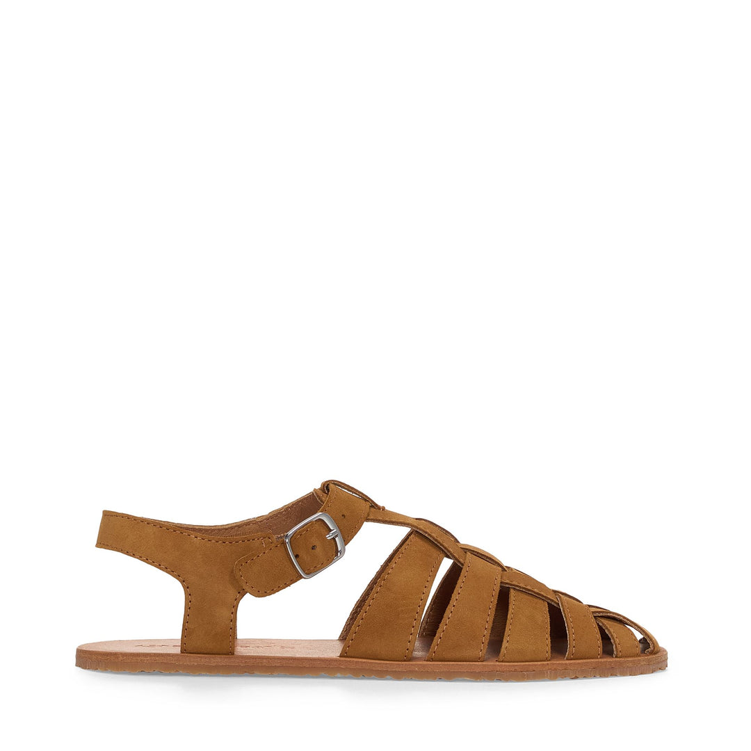 Unisex Brown Sandals with Suede Upper 01