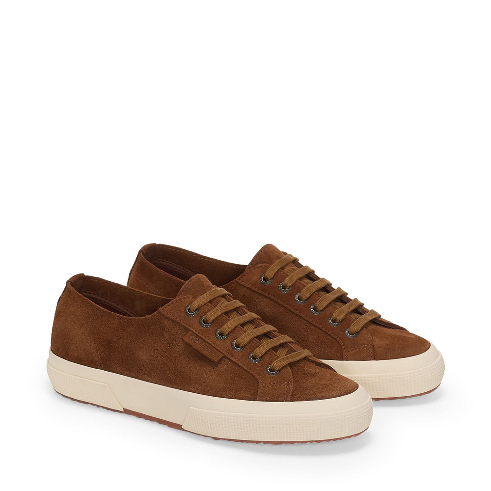 2750 SUEDE - Le Superga - Low Cut - Woman - Tan Brown-Off White 02