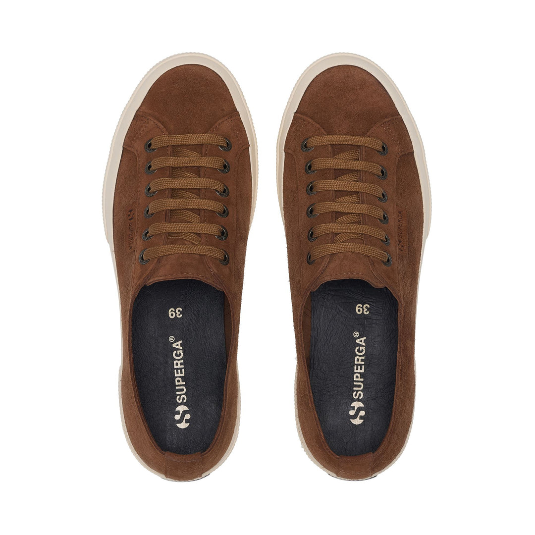 2750 SUEDE - Le Superga - Low Cut - Woman - Tan Brown-Off White main