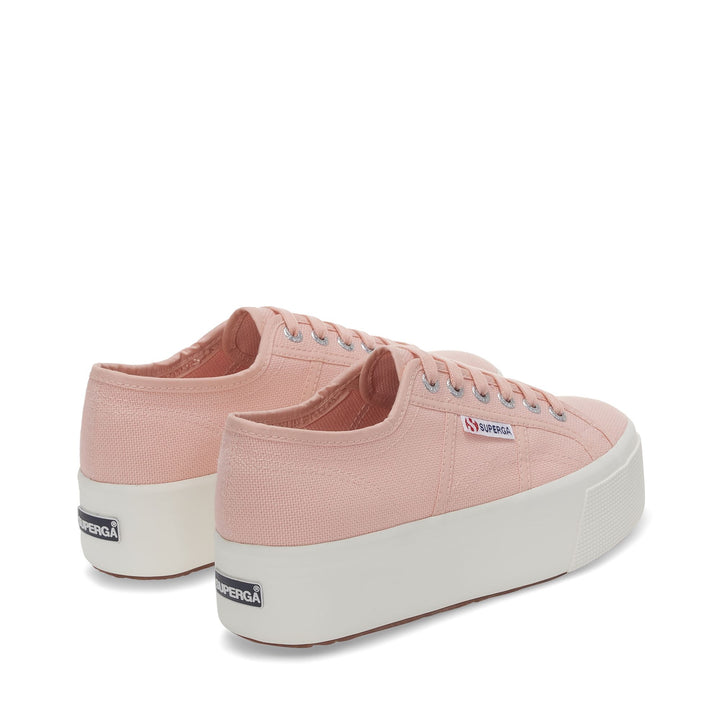 Woman's Platform Pink Sneakers with Cotton Upper 3
