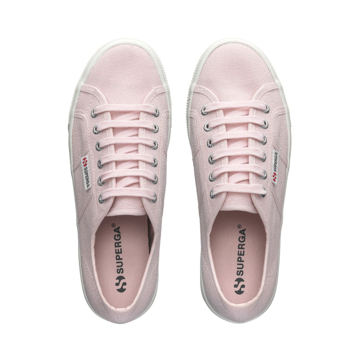 Woman's Platform Pink Sneakers with Cotton Upper 4