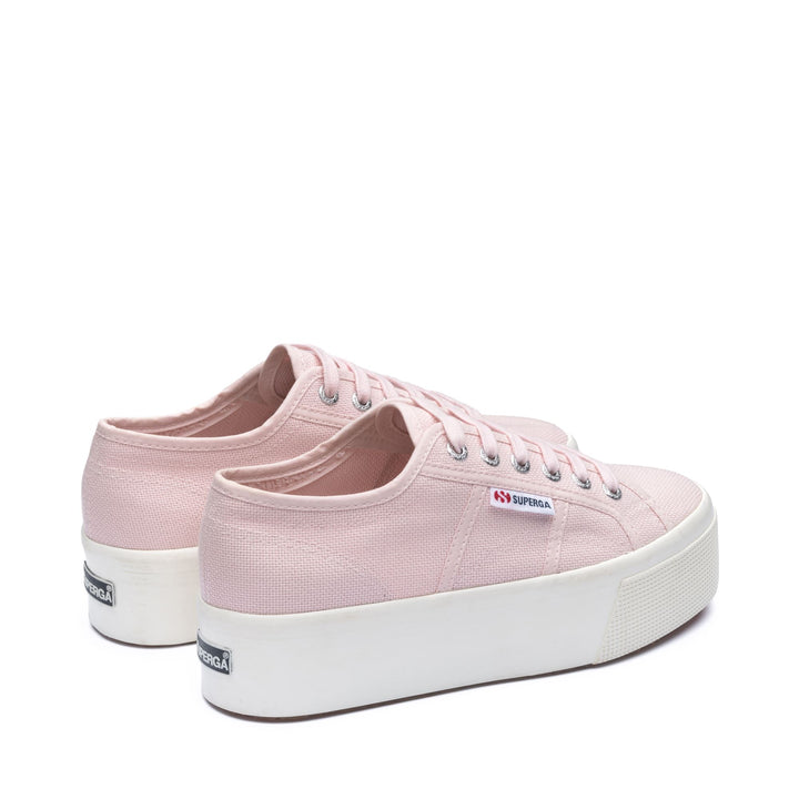 Woman's Platform Pink Sneakers with Cotton Upper 3