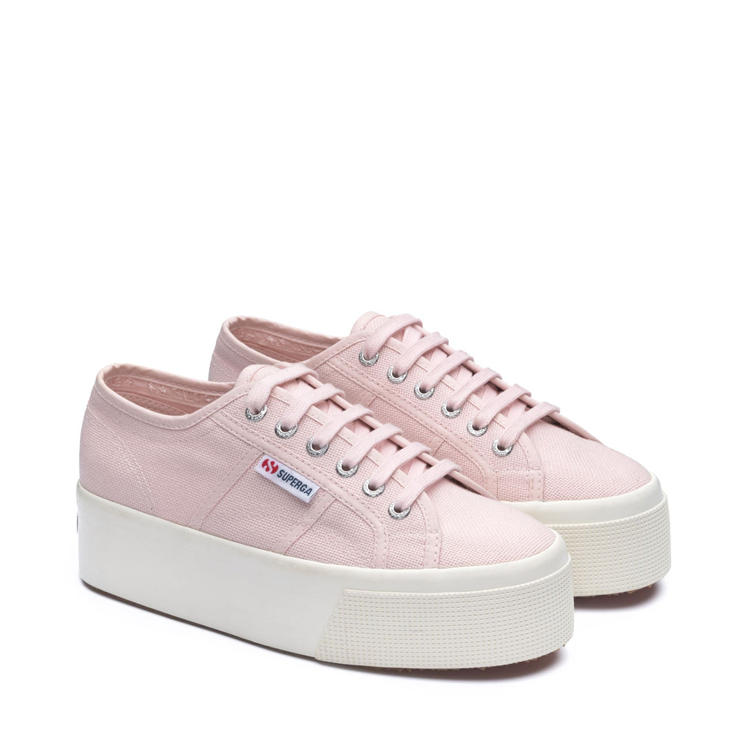 Woman's Platform Pink Sneakers with Cotton Upper main