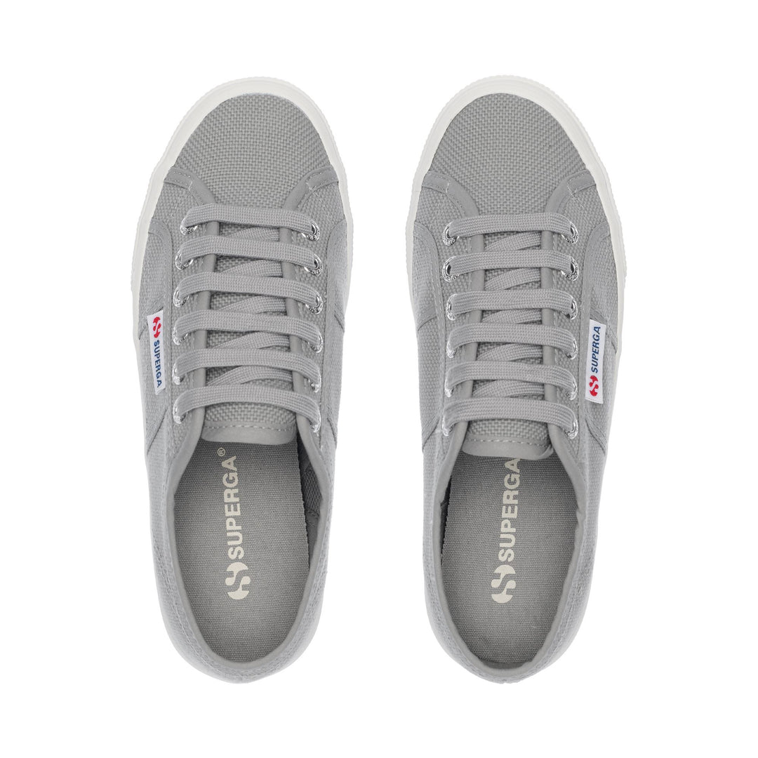 Woman's Platform Grey Sneakers with Cotton Upper main