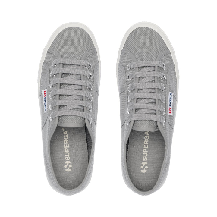 Woman's Platform Grey Sneakers with Cotton Upper 4