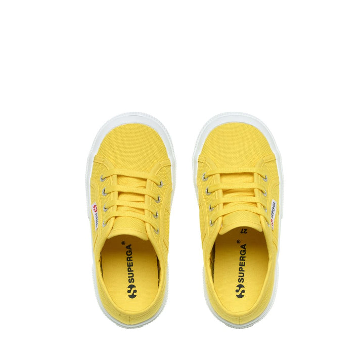 Children's Sneakers in Yellow with Cotton Upper 4