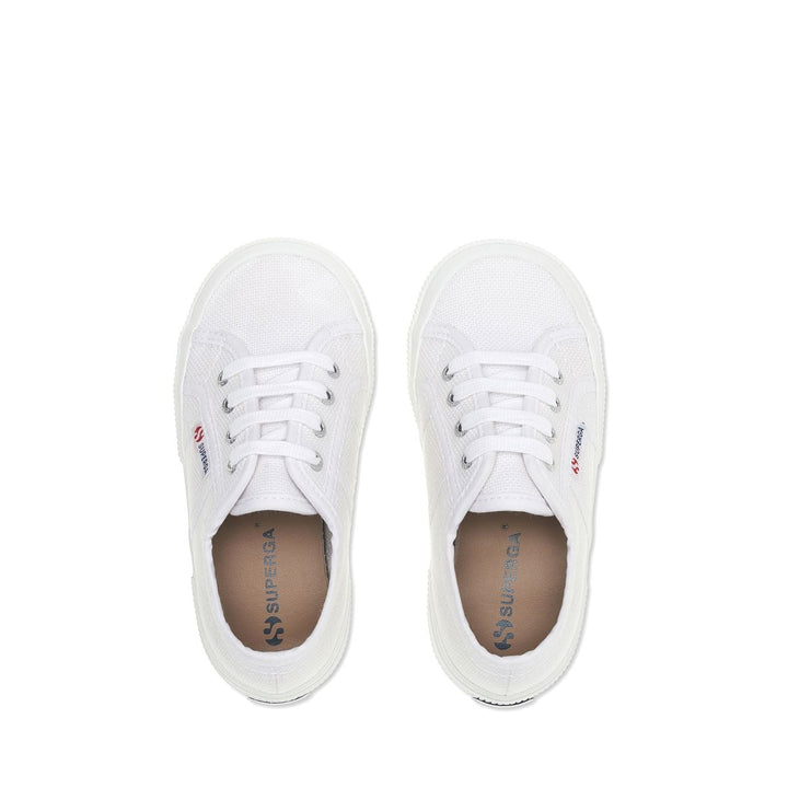 Sneakers per Bambini Colore Bianco con Tomaia in Cotone 4
