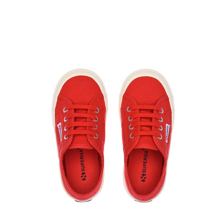 Baskets rouges pour enfants avec tige en coton 4