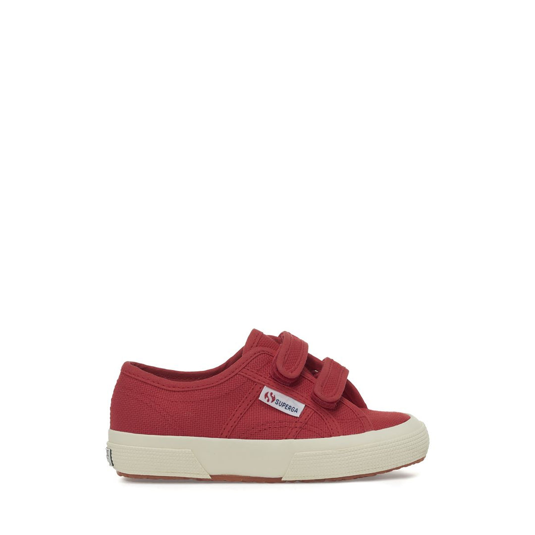 Children's Sneakers Red Color with Cotton Upper 01