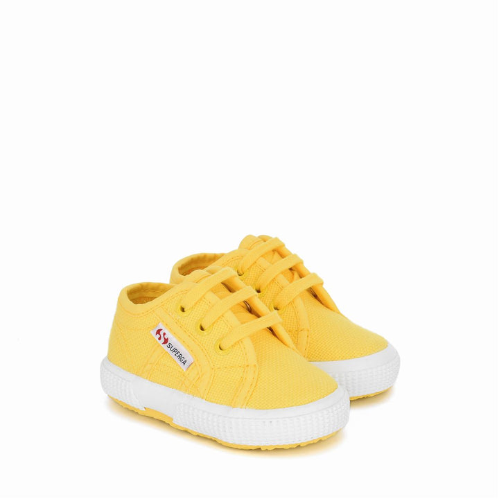 Children's Sneakers Yellow Color with Cotton Upper 2