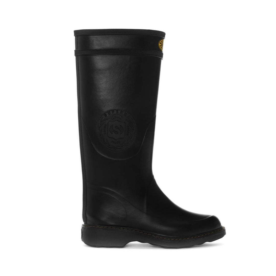 High Rubber Boots Unisex Black Color 01