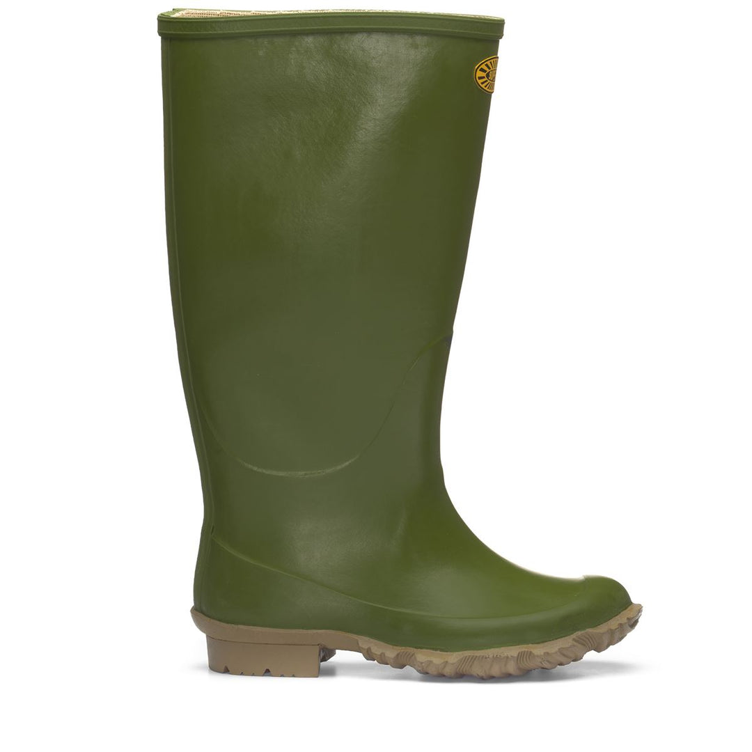 High Rubber Boots Unisex Green Color 01