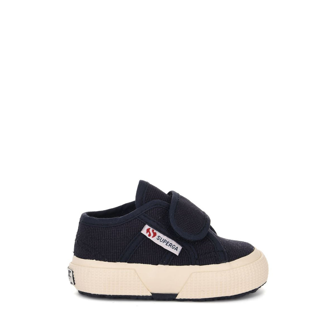 Children's Sneakers Blue Color with Velcro and Cotton Upper 01