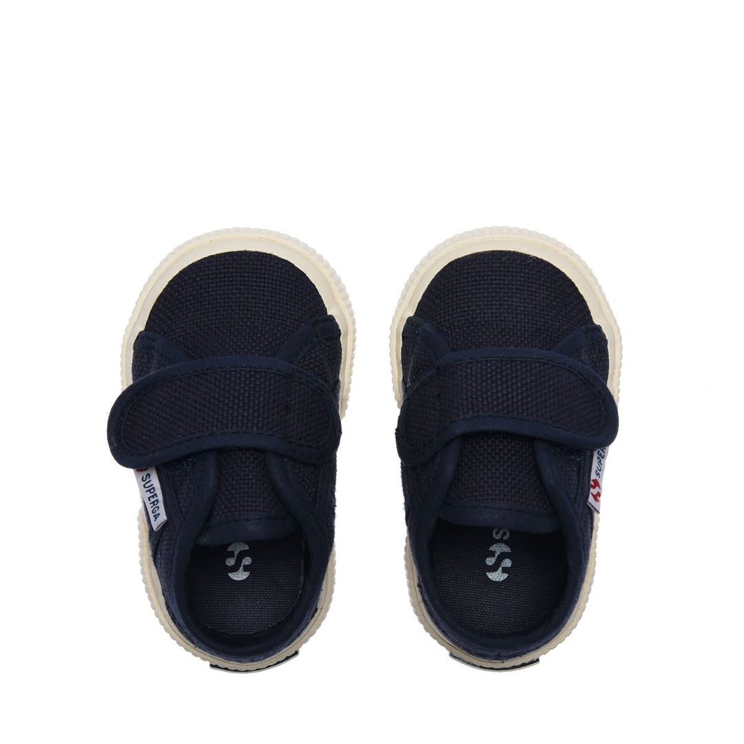 Children's Sneakers Blue Color with Velcro and Cotton Upper main