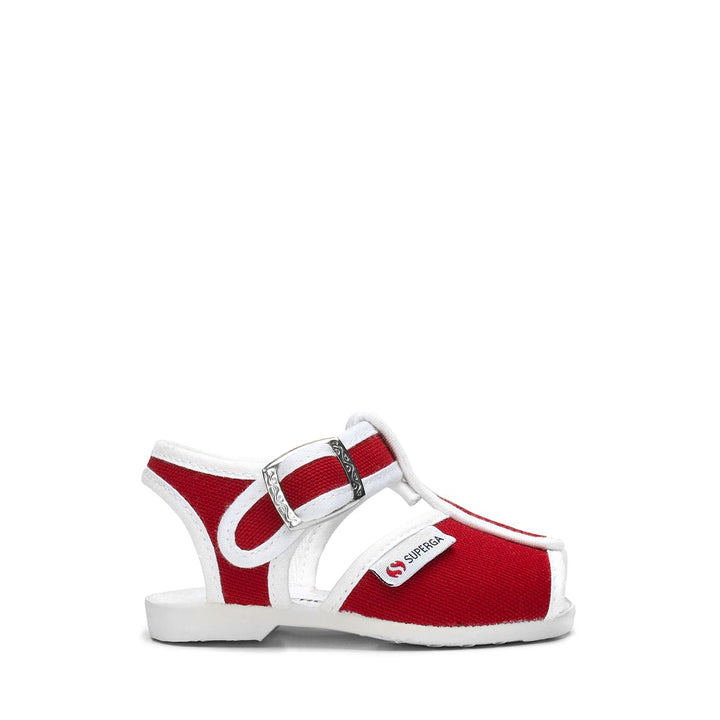 Children's Sandals Red Color with Cotton Upper 1