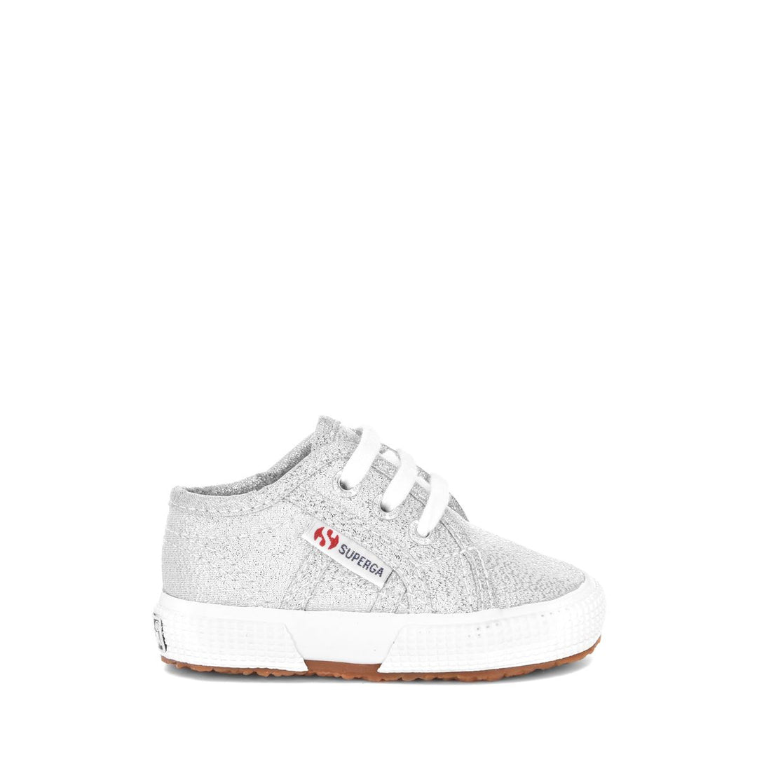 Children's Sneakers Grey Color with Lamé Upper 01