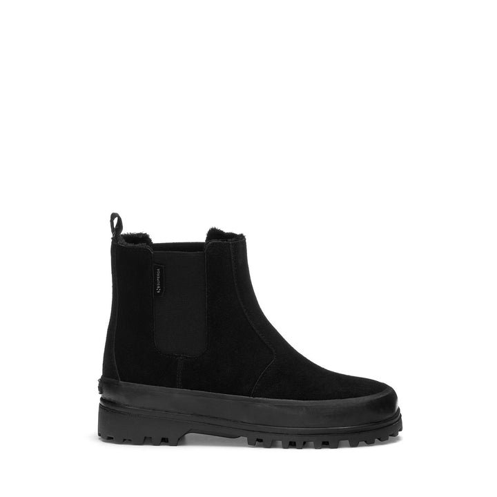 Schwarze Stiefeletten für Kinder mit Obermaterial aus Wildleder 1