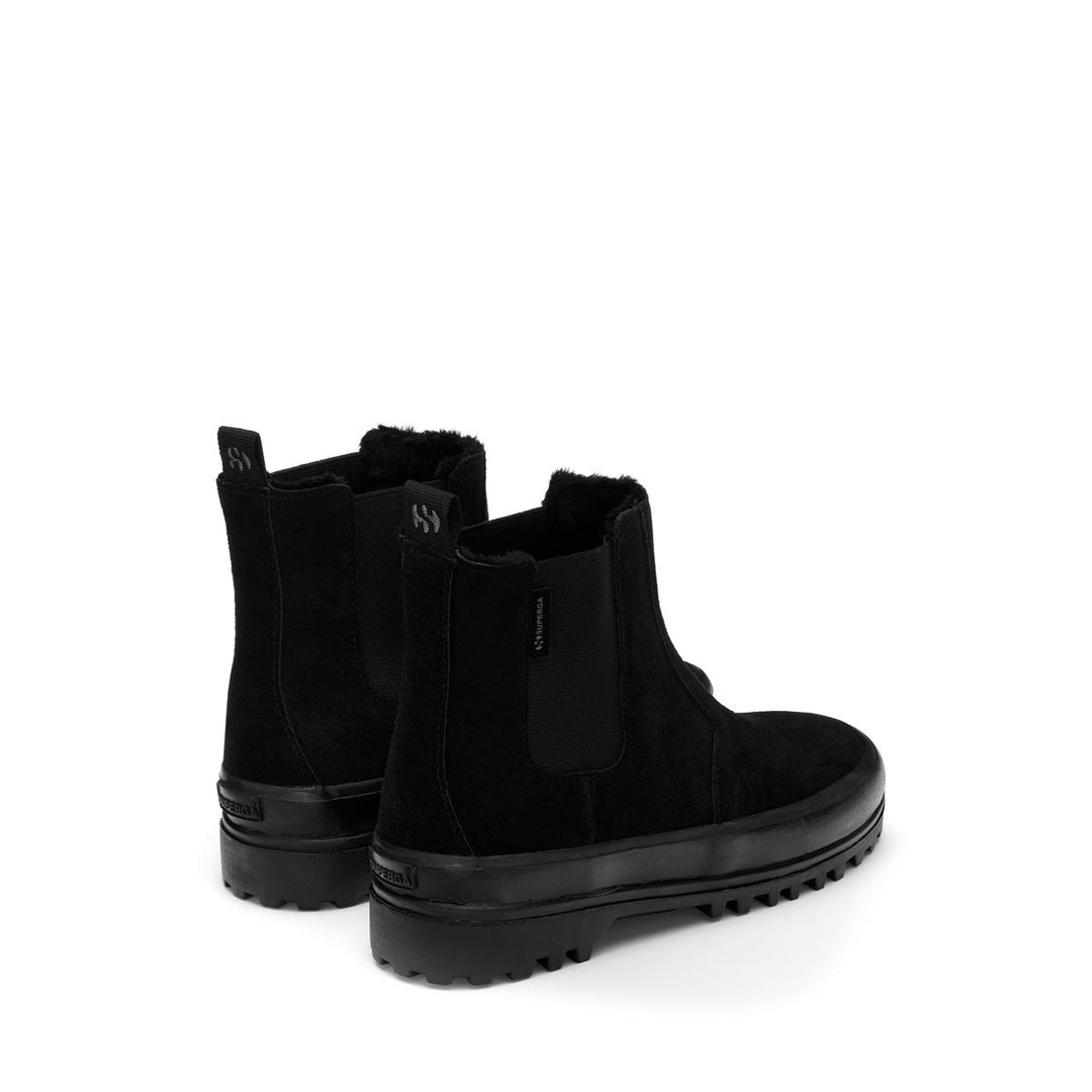 Schwarze Stiefeletten für Kinder mit Obermaterial aus Wildleder main