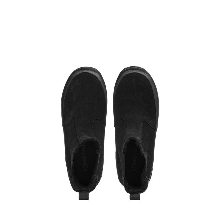 Schwarze Stiefeletten für Kinder mit Obermaterial aus Wildleder 4